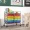 Costway 12 Drawers Rolling Cart Storage Scrapbook Paper Studio Organizer Bins Macaron/White/Light Pink/Purple/Pink/Clear/Gray/Rainbow/Multicolor/Hot Pink/Black